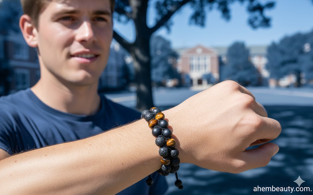 Best Bracelets for Men,AI-generated editorial image for illustrative purposes.