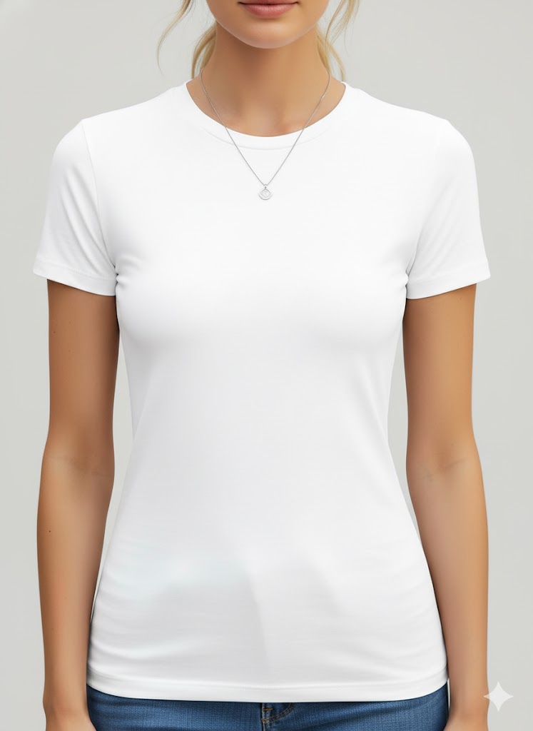 Best White T-Shirts for Women, AI-generated editorial image for illustrative purposes.