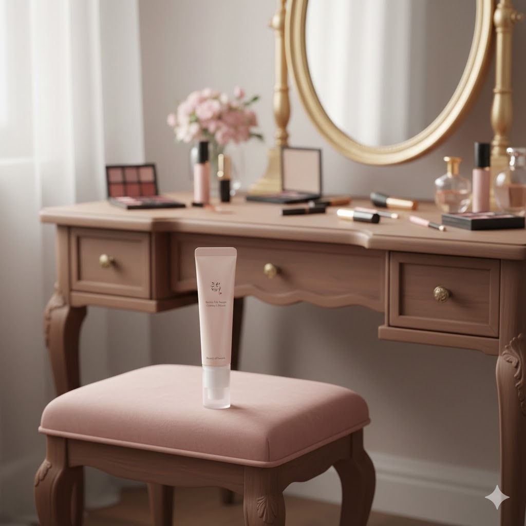 Close-up of Beauty of Joseon Revive Eye Serum bottle used in our retinal eye testing.