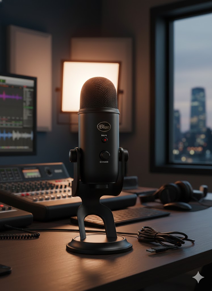 Best Recording Microphones For Studio, Podcast & Streaming, AI-generated editorial image for illustrative purposes.