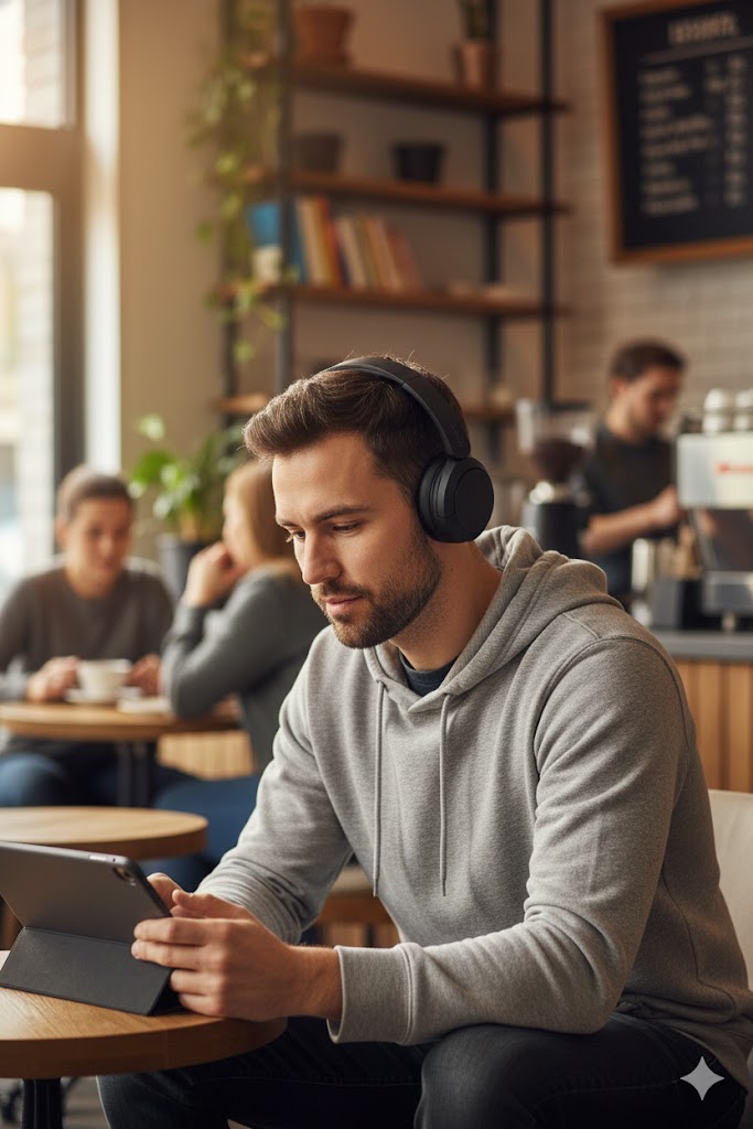 Best Headphones With Mic For Clear Voice & Video Calls, AI-generated editorial image for illustrative purposes.