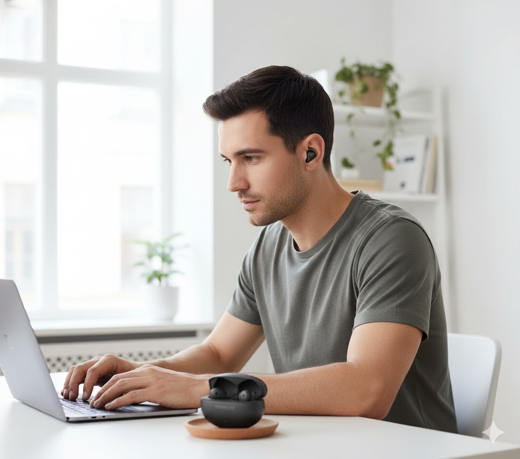 Best Headphones With Mic For Clear Voice & Video Calls, AI-generated editorial image for illustrative purposes.