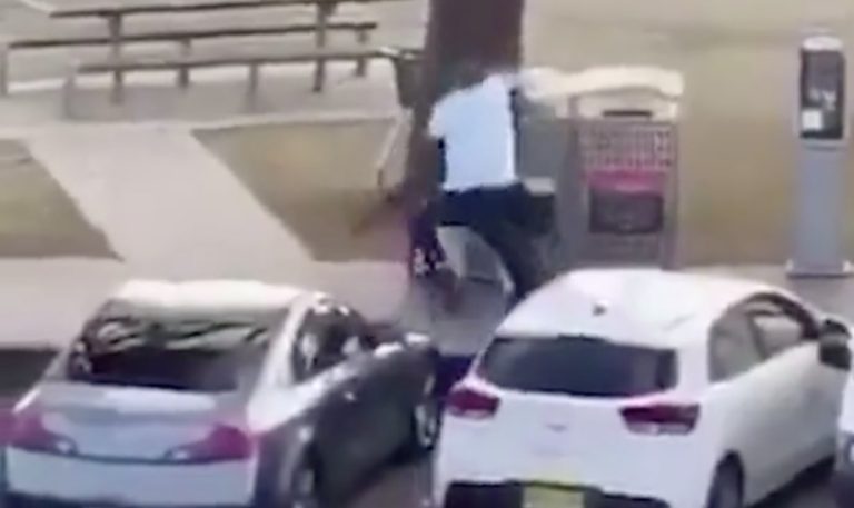 hero creeping up behind the gunman the Bondi Beach terror attack