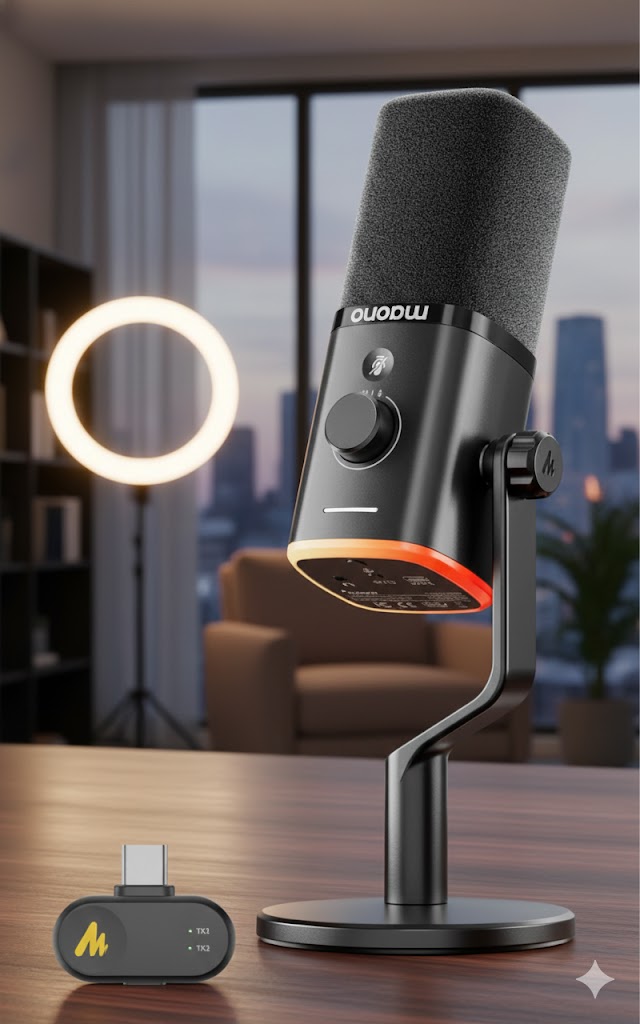 Best Recording Microphones For Studio, Podcast & Streaming, AI-generated editorial image for illustrative purposes.