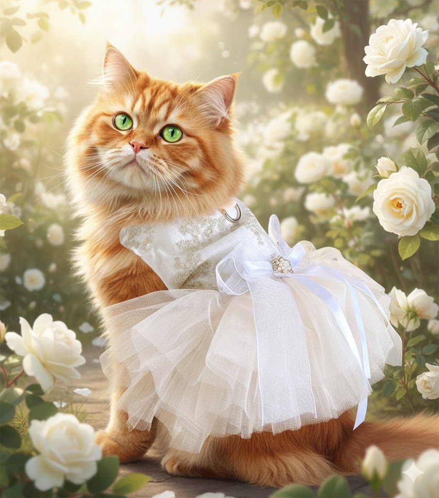 Best Dresses For Cats, AI-generated editorial image for illustrative purposes.