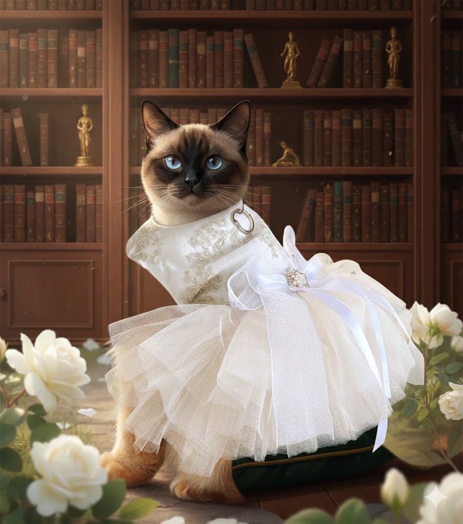 Best Dresses For Cats, AI-generated editorial image for illustrative purposes.