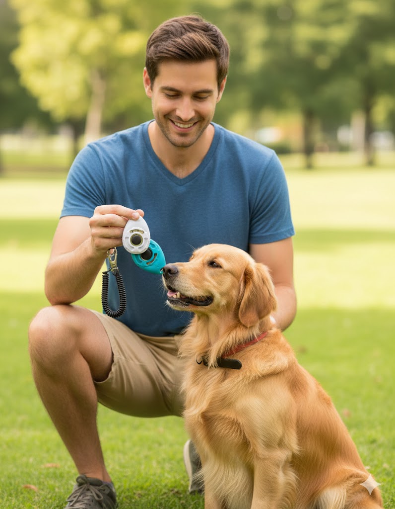 Best Dog Training Clickers, AI-generated editorial image for illustrative purposes.