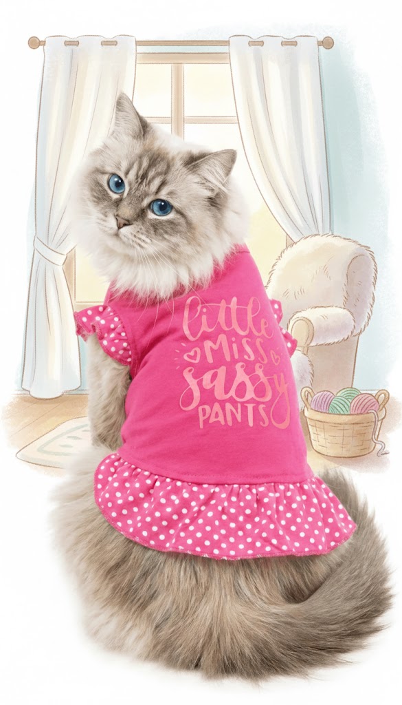 Best Dresses For Cats, AI-generated editorial image for illustrative purposes.