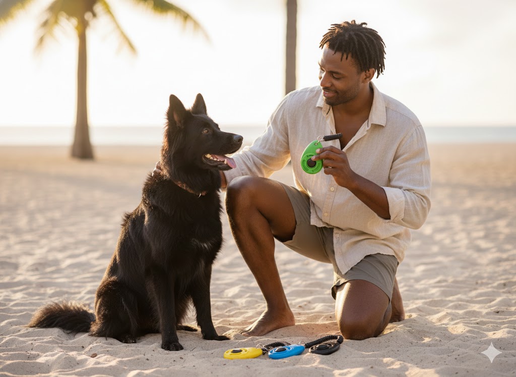 Best Dog Training Clickers, AI-generated editorial image for illustrative purposes.