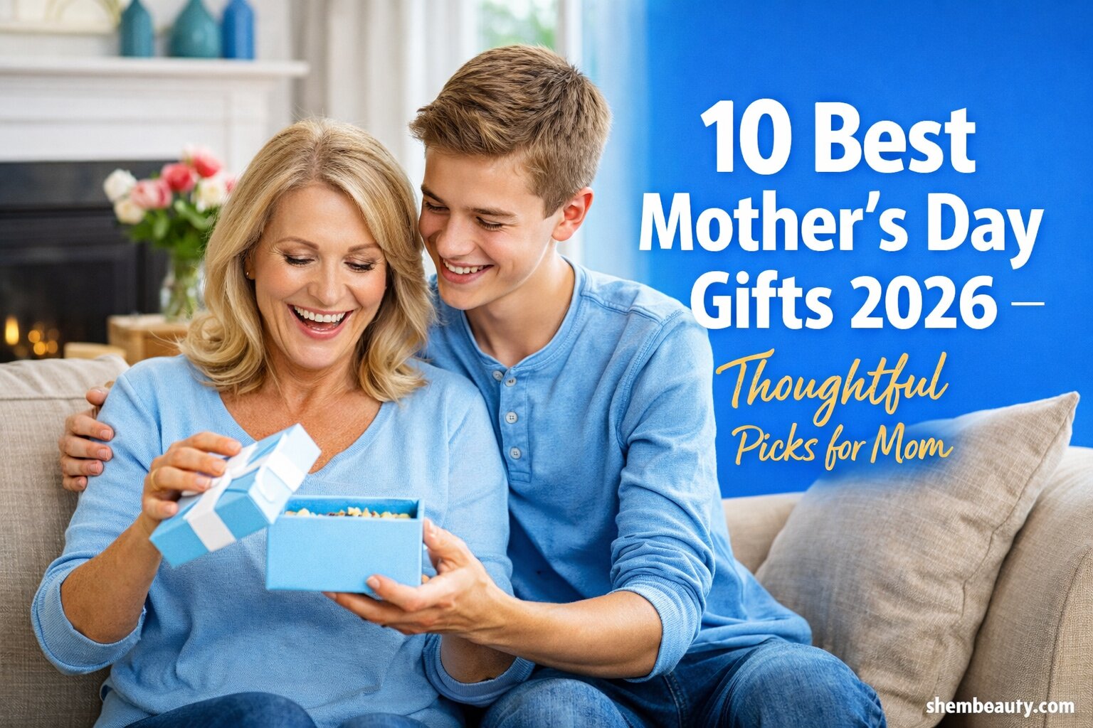 Best Mother’s Day Gifts, AI-generated editorial image for illustrative purposes. Thoughtful gift ideas celebrating love, appreciation, and emotional connection for mothers across the United States, United Kingdom, and Canada.