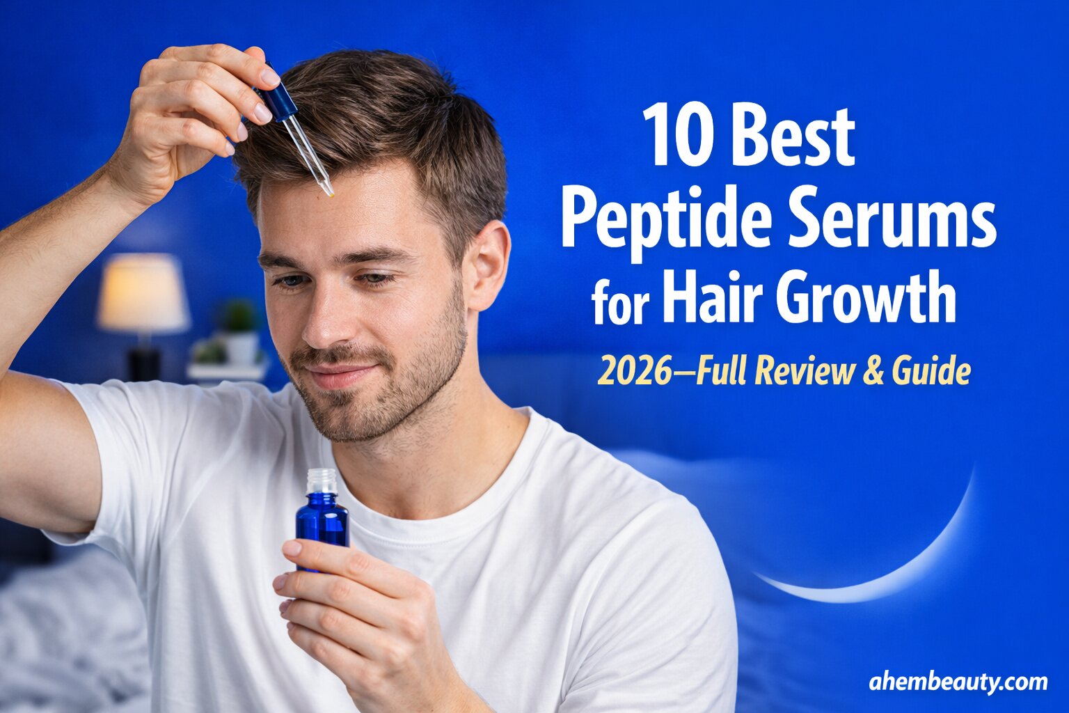 Best Peptide serums for Hair Growth, AI-generated editorial image for illustrative purposes. Advanced peptide-based hair growth serums designed to strengthen follicles, support regrowth, and improve scalp health for thicker, healthier looking hair.
