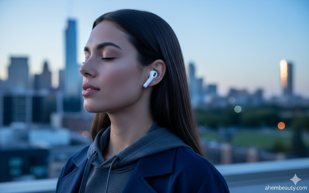 Best Noise-Cancelling Earbuds,AI-generated editorial image for illustrative purposes.