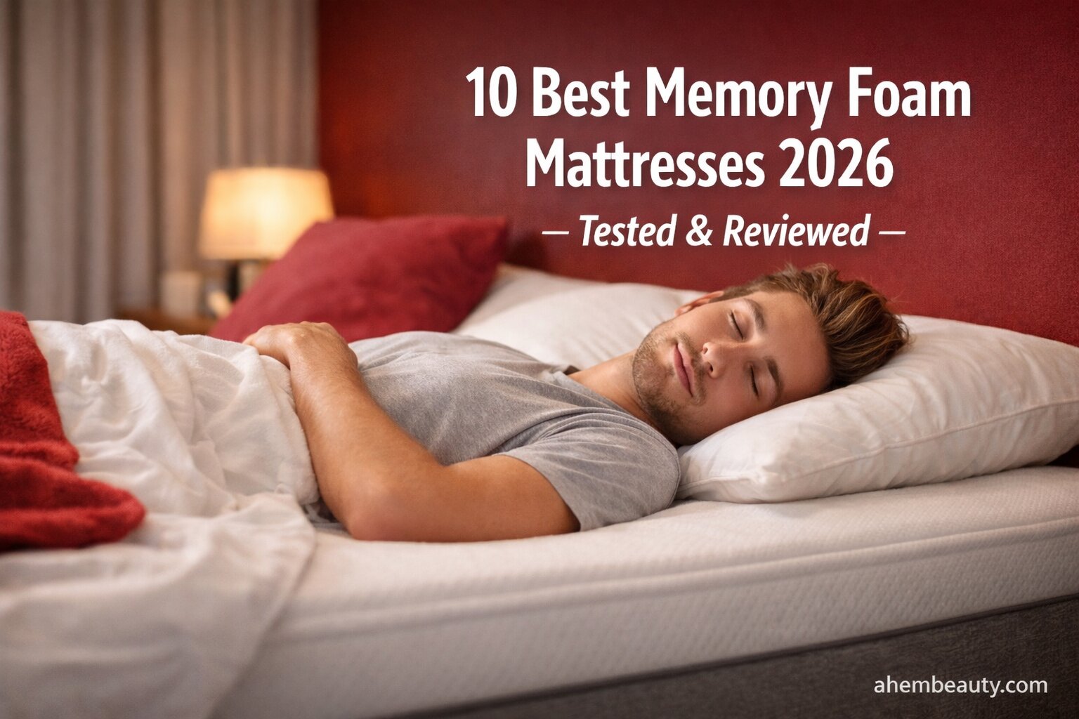 Best Memory Foam Mattresses, AI-generated editorial image for illustrative purposes. Premium cooling memory foam mattress designed for pressure relief, spinal alignment, deep sleep comfort, and temperature regulation across modern bedroom environments.