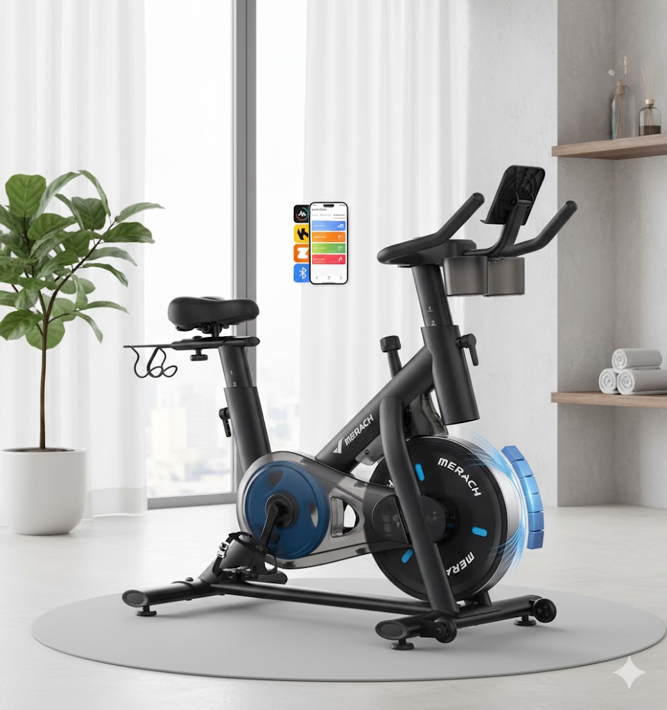 Best Exercise Bikes For Home Fitness, AI-generated editorial image for illustrative purposes.