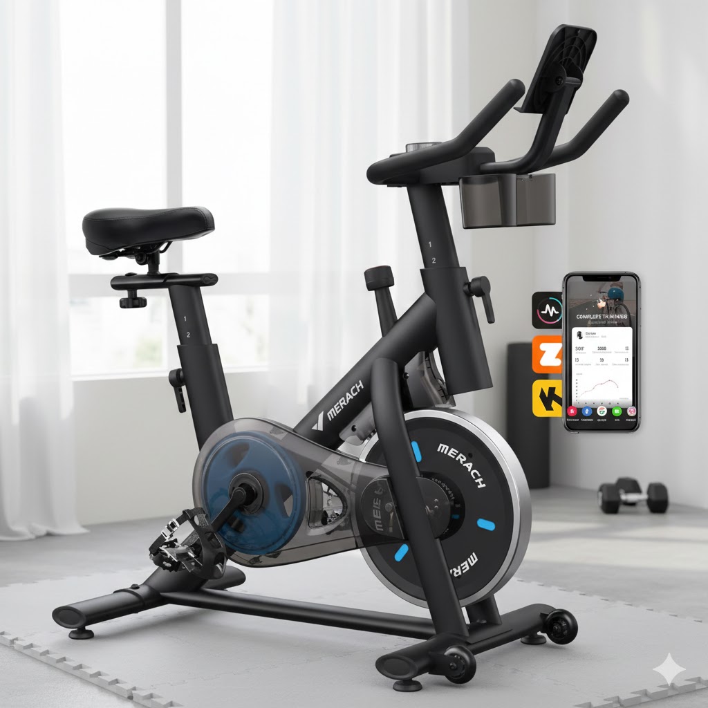Best Exercise Bikes For Home Fitness, AI-generated editorial image for illustrative purposes.