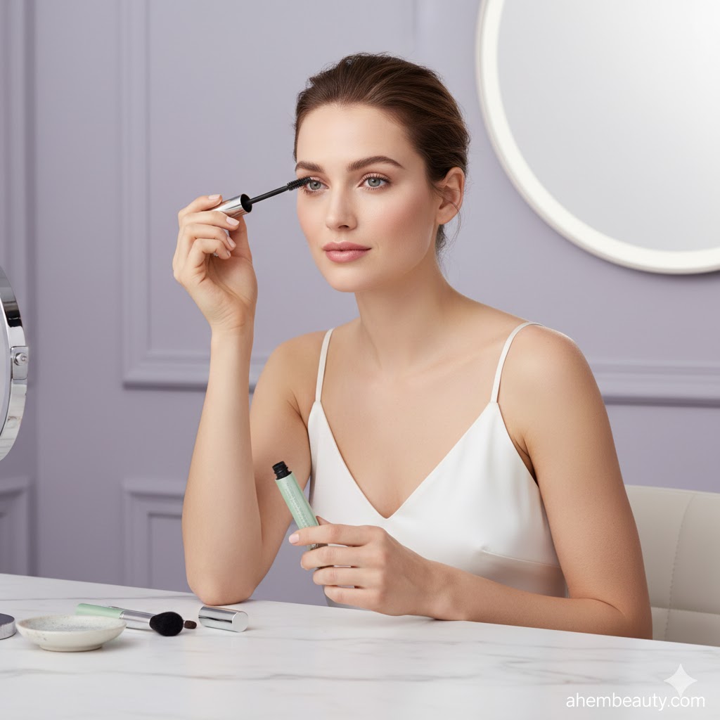 best Longwear Waterproof Mascaras for Sensitive Eyes, AI-generated editorial image for illustrative purposes.