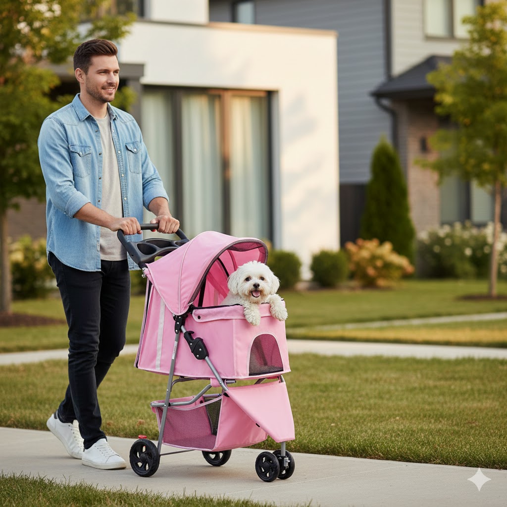 Best Dog Strollers for Small Dogs, AI-generated editorial image for illustrative purposes.