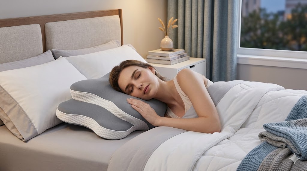 Best Pillows For Sleeping, AI-generated editorial image for illustrative purposes.