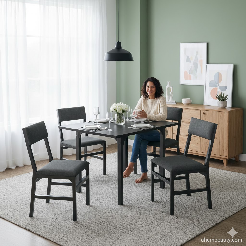 Best Dining Table Sets for Small Spaces, AI-generated editorial image for illustrative purposes.