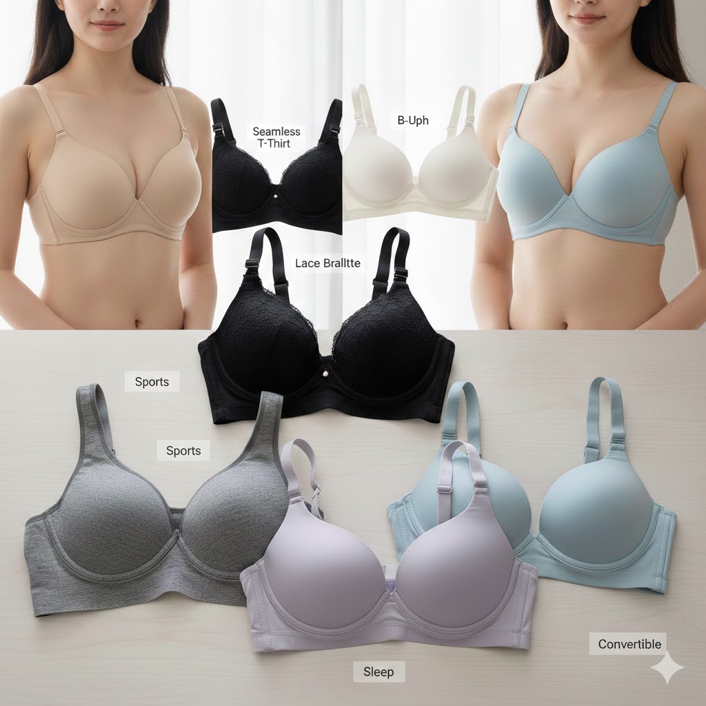 Best Push-Up Bras For Lift, AI-generated editorial image for illustrative purposes.