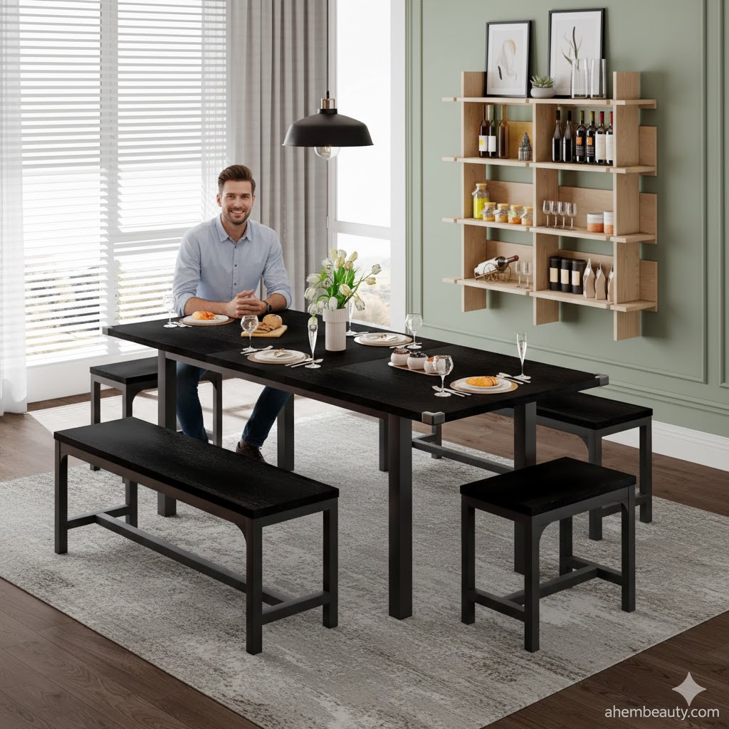 Best Dining Table Sets for Small Spaces, AI-generated editorial image for illustrative purposes.