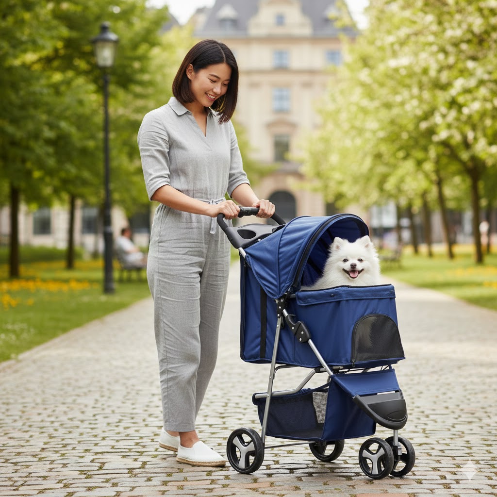 Best Dog Strollers for Small Dogs, AI-generated editorial image for illustrative purposes.