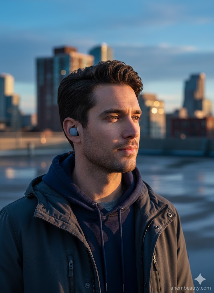 Best Noise-Cancelling Earbuds, AI-generated editorial image for illustrative purposes.