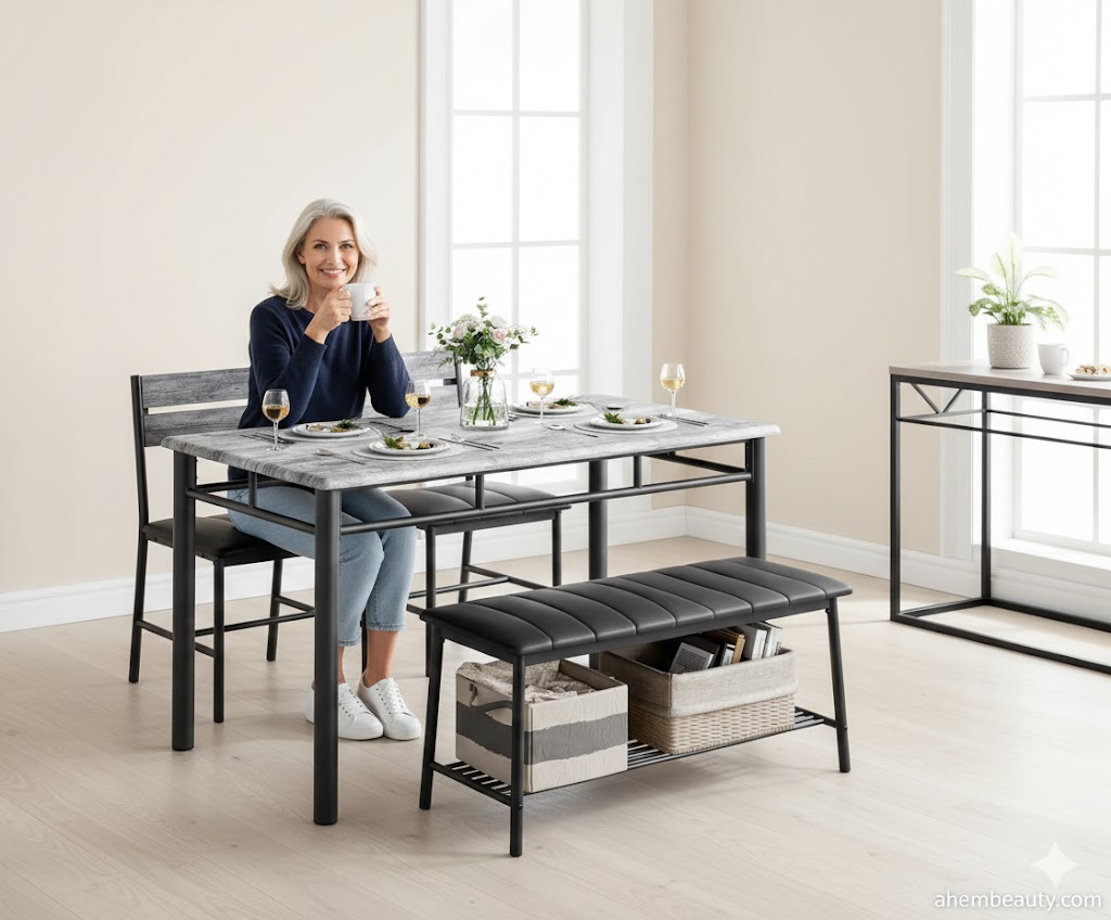 Best Dining Table Sets for Small Spaces, AI-generated editorial image for illustrative purposes.
