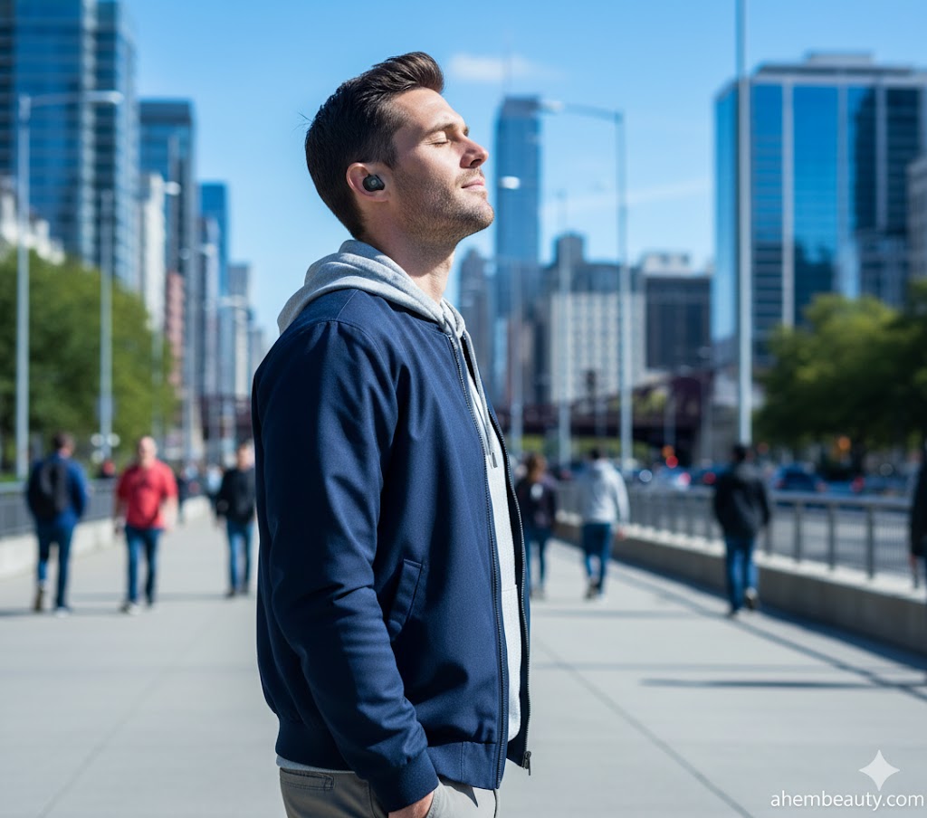 Best Noise-Cancelling Earbuds,AI-generated editorial image for illustrative purposes.