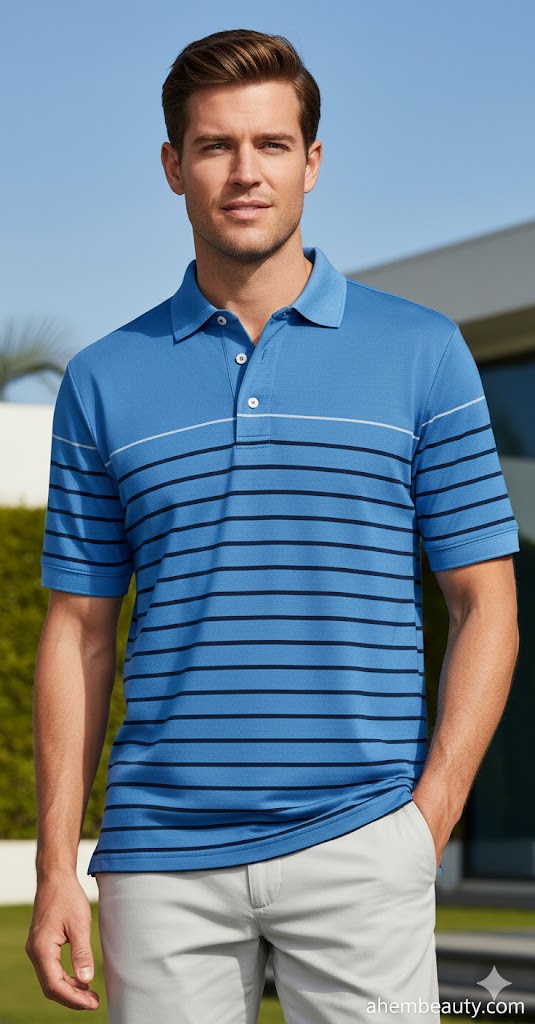 Best Polo Shirts For Men, AI-generated editorial image for illustrative purposes.