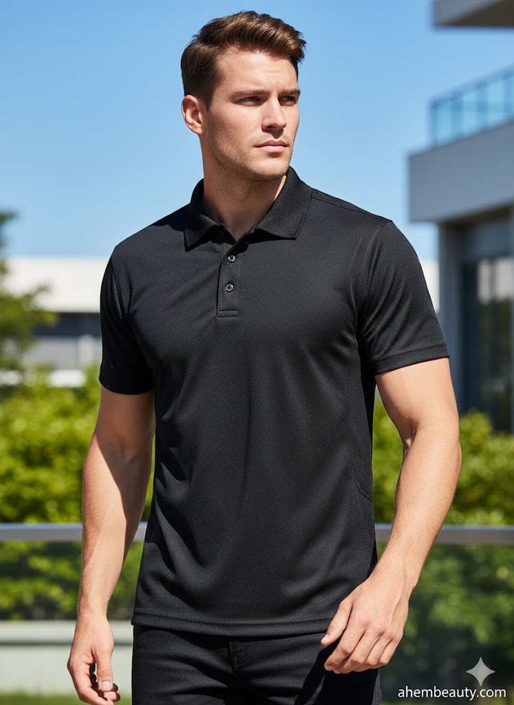 Best Polo Shirts For Men, AI-generated editorial image for illustrative purposes.