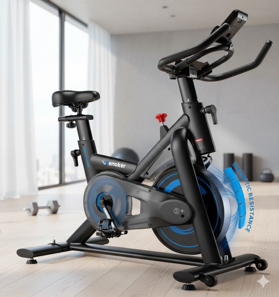 Best Exercise Bikes For Home Fitness, AI-generated editorial image for illustrative purposes.