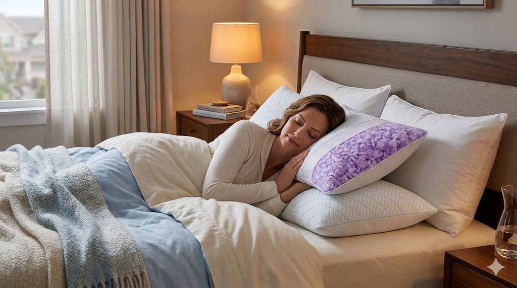 Best Pillows For Sleeping, AI-generated editorial image for illustrative purposes.