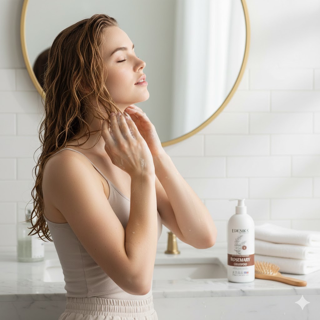 Best Anti Hair Fall Shampoos On Amazon, AI-generated editorial image for illustrative purposes.