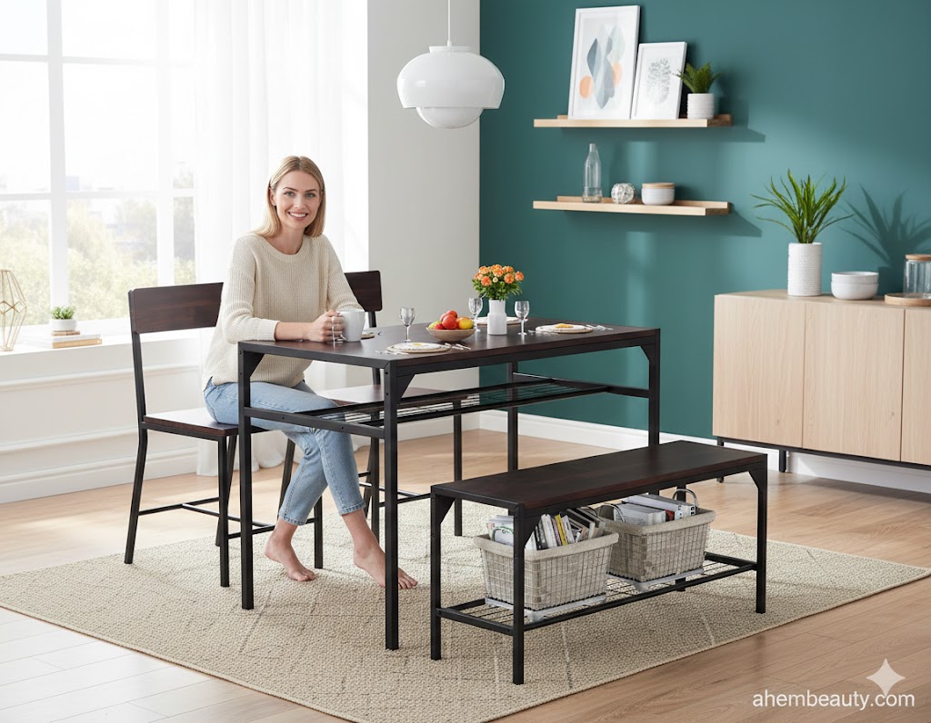 Best Dining Table Sets for Small Spaces, AI-generated editorial image for illustrative purposes.
