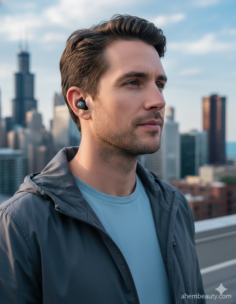 Best Noise-Cancelling Earbuds, AI-generated editorial image for illustrative purposes.