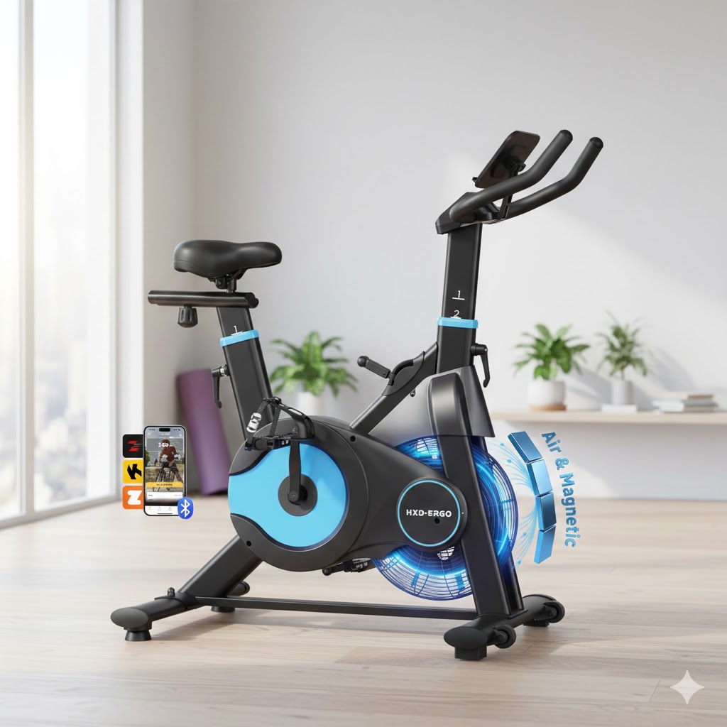 Best Exercise Bikes For Home Fitness, AI-generated editorial image for illustrative purposes.