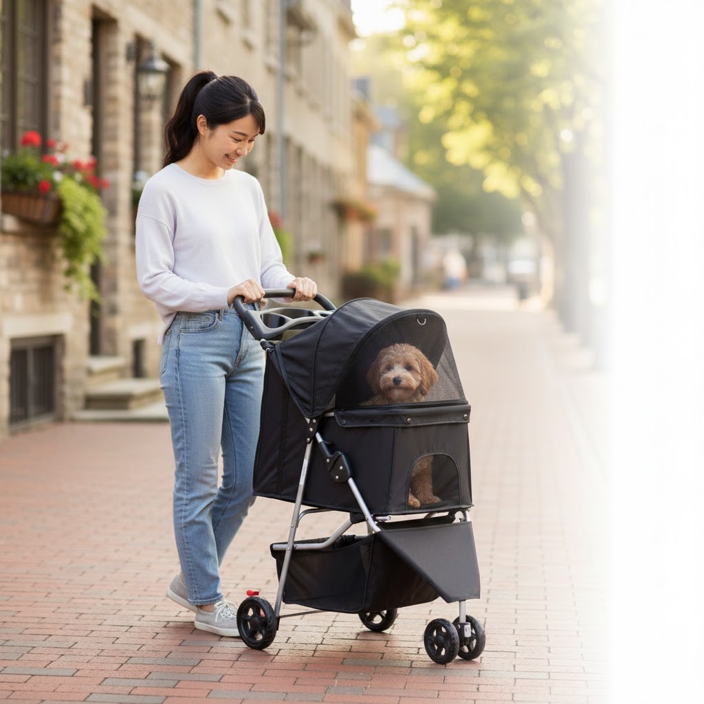 Best Dog Strollers for Small Dogs, AI-generated editorial image for illustrative purposes.