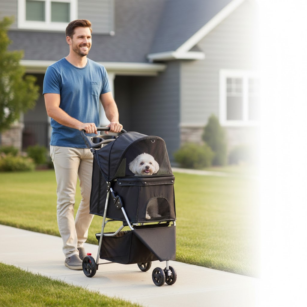 Best Dog Strollers for Small Dogs, AI-generated editorial image for illustrative purposes.