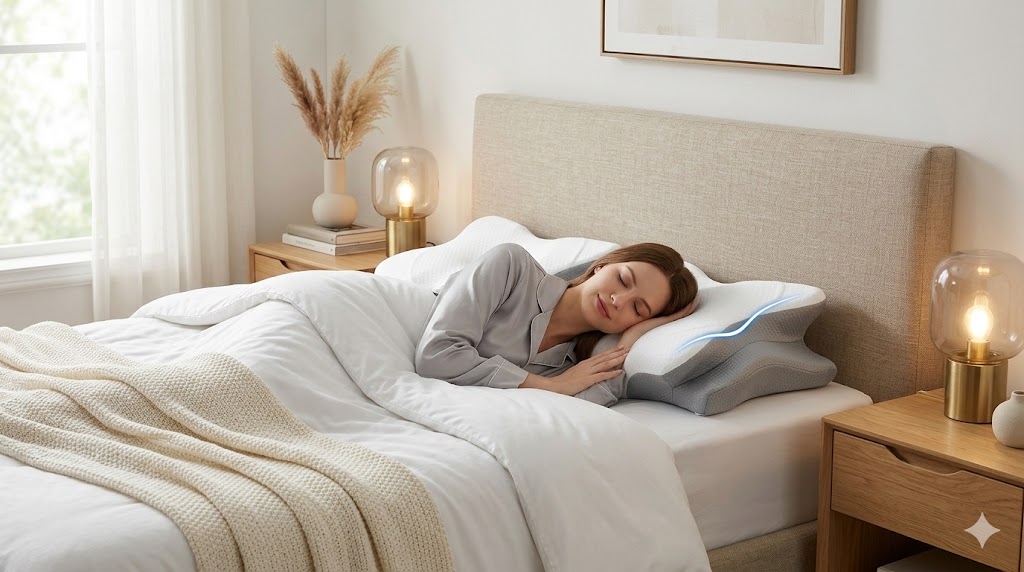 Best Pillows For Sleeping, AI-generated editorial image for illustrative purposes.