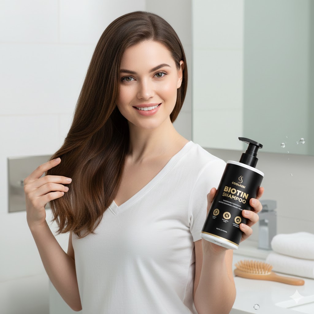 Best Anti Hair Fall Shampoos On Amazon, AI-generated editorial image for illustrative purposes.