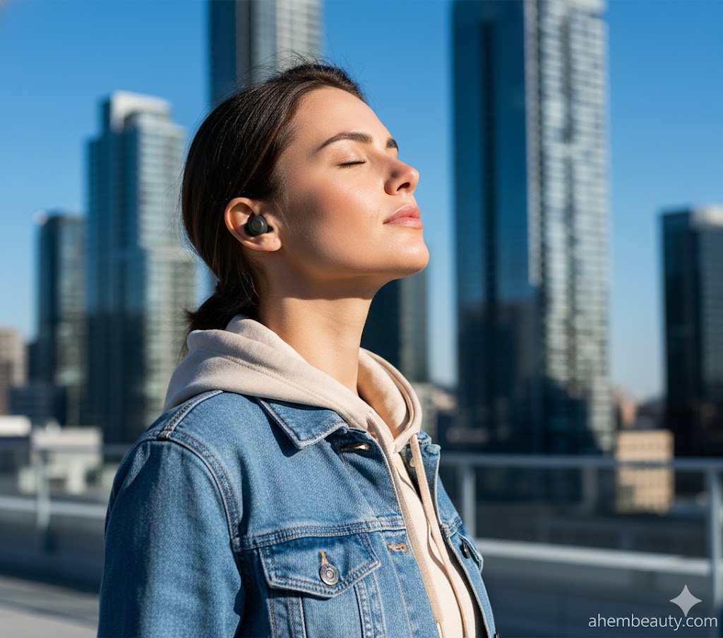 Best Noise-Cancelling Earbuds, AI-generated editorial image for illustrative purposes.