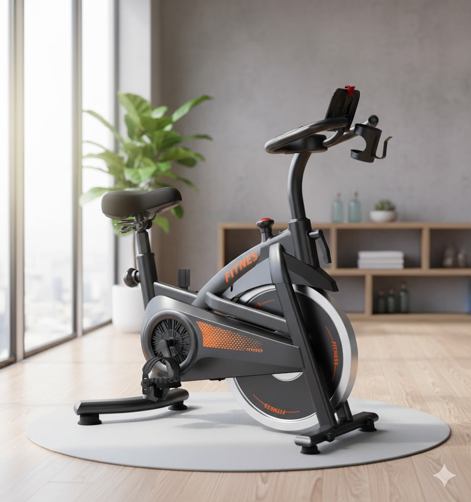 Best Exercise Bikes For Home Fitness, AI-generated editorial image for illustrative purposes.