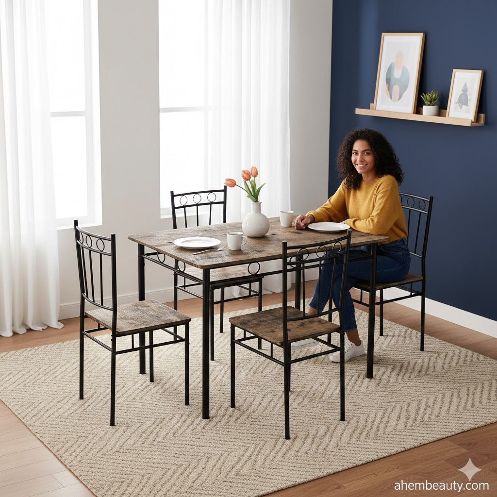 Best Dining Table Sets for Small Spaces, AI-generated editorial image for illustrative purposes.