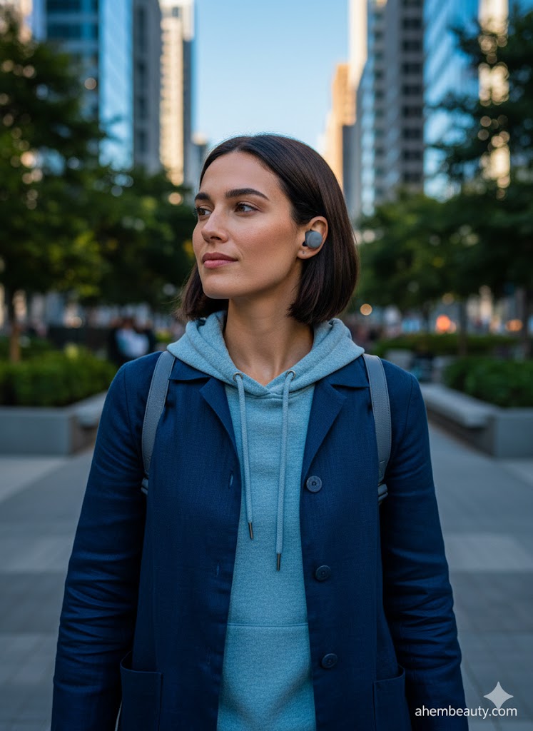 Best Noise-Cancelling Earbuds,AI-generated editorial image for illustrative purposes.