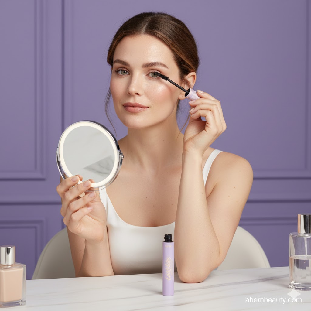 best Longwear Waterproof Mascaras for Sensitive Eyes, AI-generated editorial image for illustrative purposes.