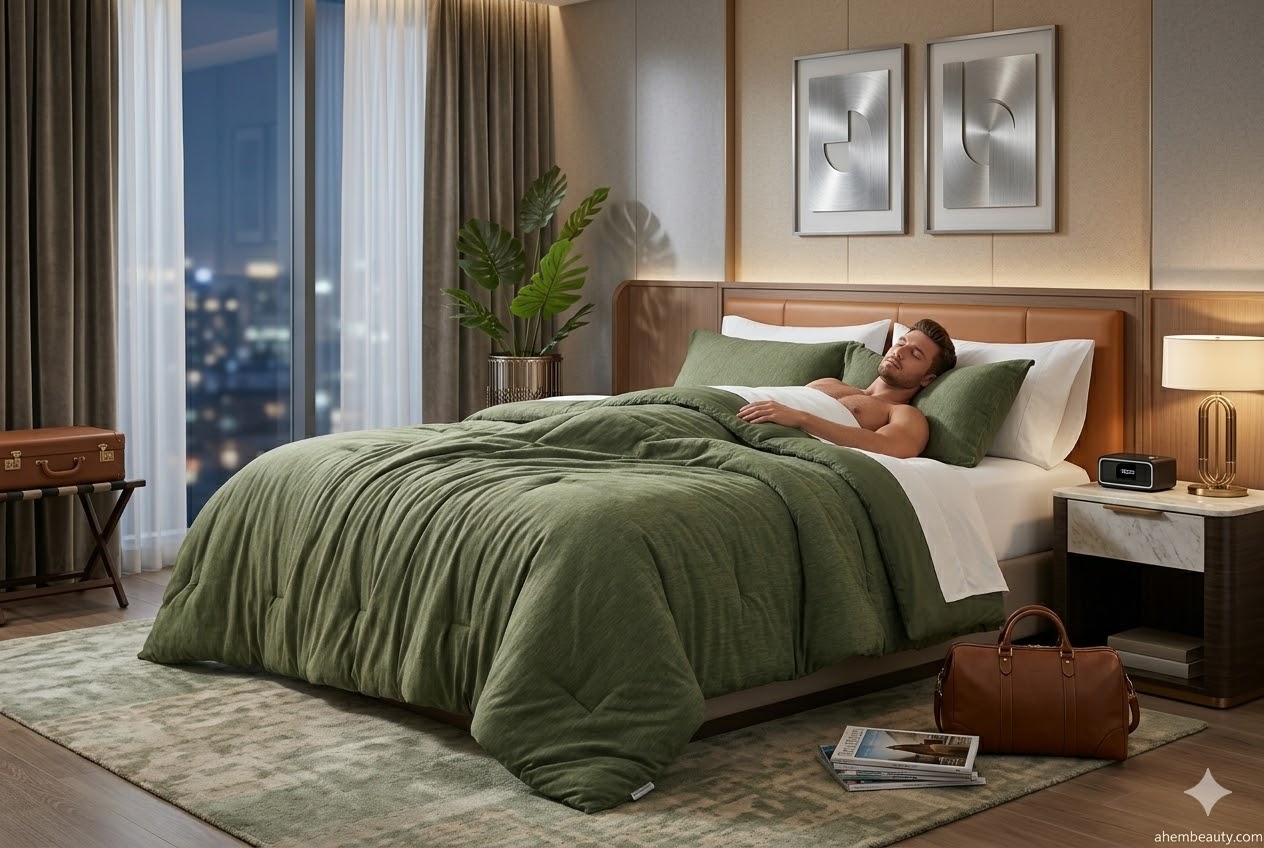 Best Comforters For Better Sleep, AI-generated editorial image for illustrative purposes.