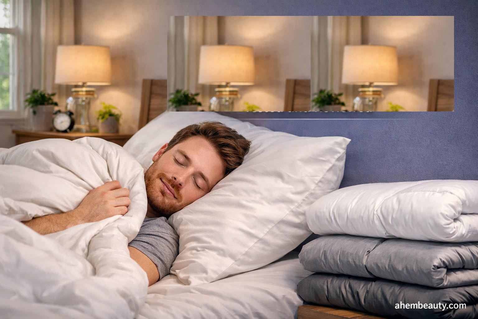 Best Comforters for Better Sleep, AI-generated editorial image for illustrative purposes. Bedroom bedding guide featuring soft comforter ideas, breathable sleep layers, and cozy all-season comfort.