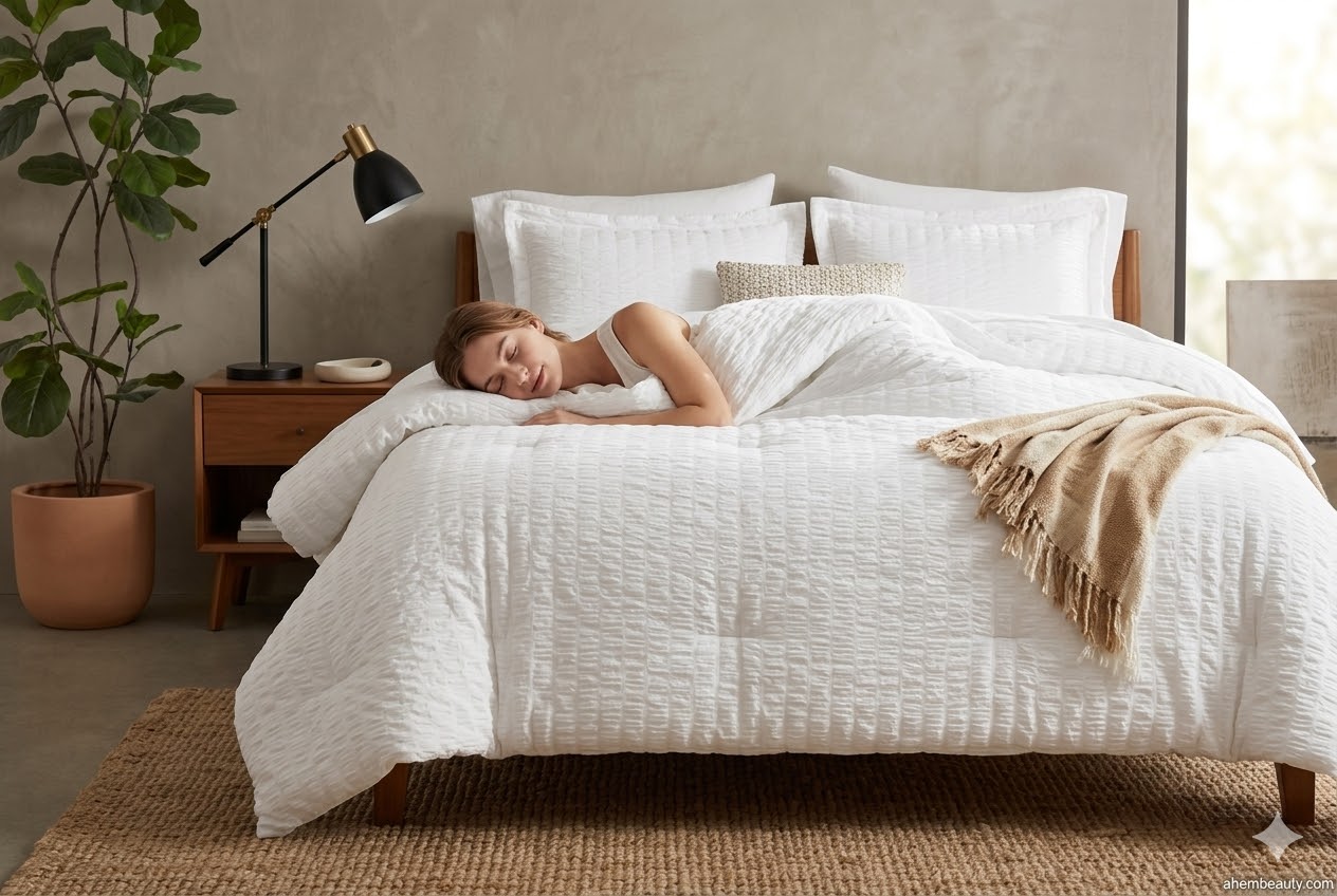 Best Comforters For Better Sleep, AI-generated editorial image for illustrative purposes.