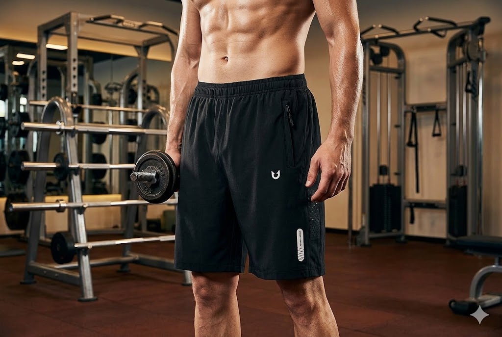 Best Gym Shorts for Men, AI-generated editorial image for illustrative purposes.